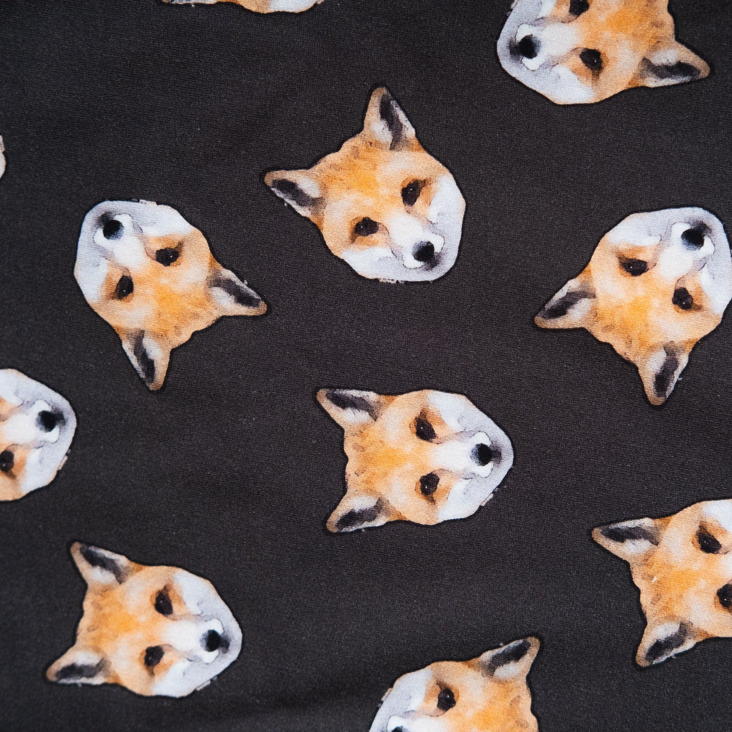 Fox printed fabric
